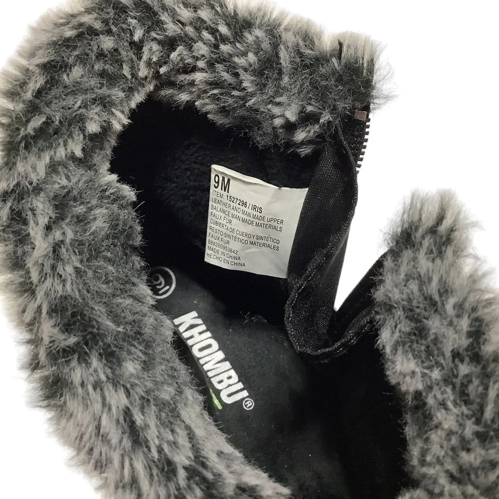 KHOMBU Iris Leather Winter & Snow Boots -‎ Size 9.5